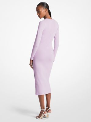 Viscose Blend Snap Dress