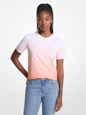 Ombré Logo Organic Cotton Jersey T-Shirt