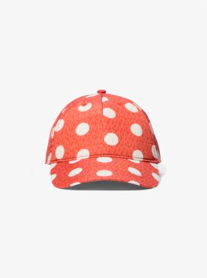 Casquette à pois et à logo Signature