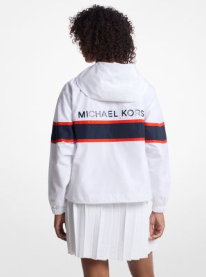 Striped Ciré Half-Zip Jacket image number 1