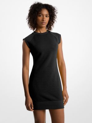 Vestido jersey jacquard con logotipo y manga raglán image number 0