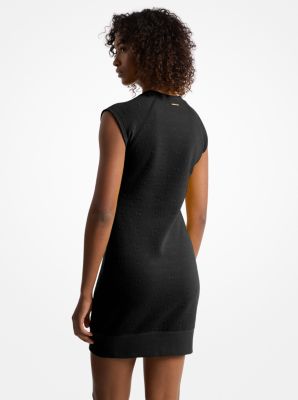 Vestido jersey jacquard con logotipo y manga raglán image number 1