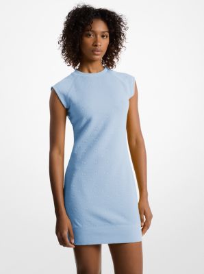 Vestido jersey jacquard con logotipo y manga raglán image number 0
