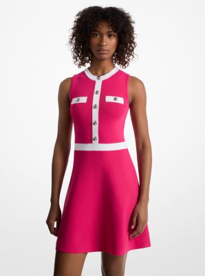 Robe en mélange de viscose avec fermeture à bouton-pression image number 0