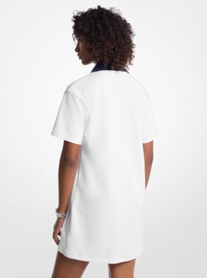 Minivestido de polo oversize en mezcla de algodón image number 1