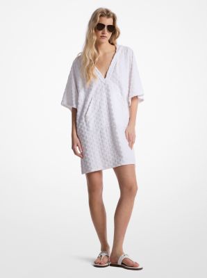 Logo Embossed Cotton Terry Coverup