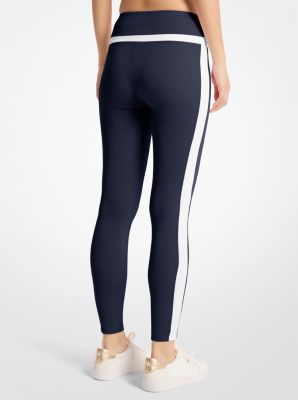 Stretch Knit High-Waisted Leggings in MIDNIGHTBLUE | Michael Kors