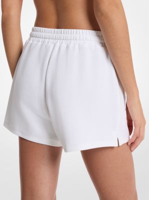 PRIDE Knit Track Shorts in WHITE | Michael Kors