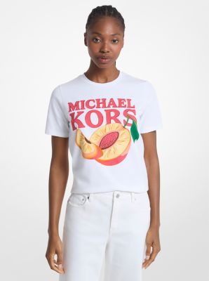 T-shirt en jersey de coton &agrave; logo graphique