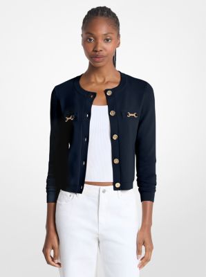 Cardigan en m&eacute;lange de viscose