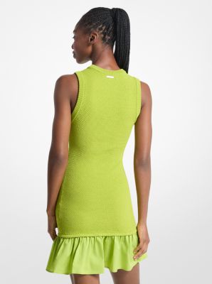 green emerald velvet dress Michael Kors - Black Knit Sleeveless Open Back Dress Sz S main image 1