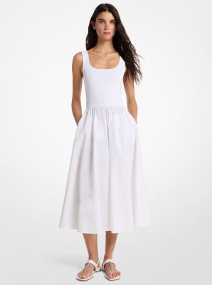 Viscose Blend Midi Dress