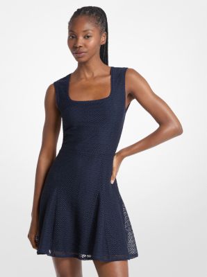 Lace Mini Dress in MIDNIGHTBLUE | Michael Kors