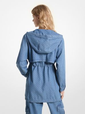 Logo Jacquard Denim Anorak image number 1