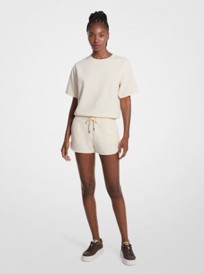 Shorts de punto de jacquard con logotipo in HUESO | Michael Kors