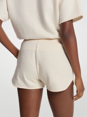 Shorts de punto de jacquard con logotipo in HUESO | Michael Kors