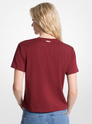 Embellished Logo Organic Cotton T-Shirt