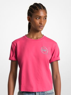 Embellished Logo Organic Cotton T-Shirt