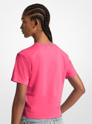 Embellished Logo Organic Cotton T-Shirt