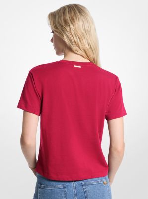 Embellished Logo Organic Cotton T-Shirt