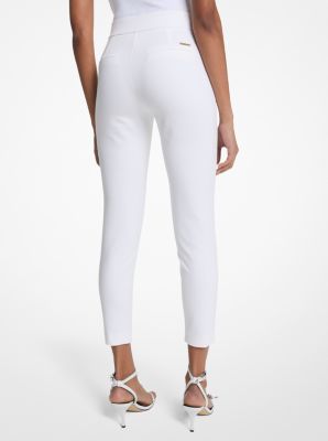 Viscose Blend Zip Pants