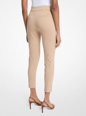 Viscose Blend Zip Pants