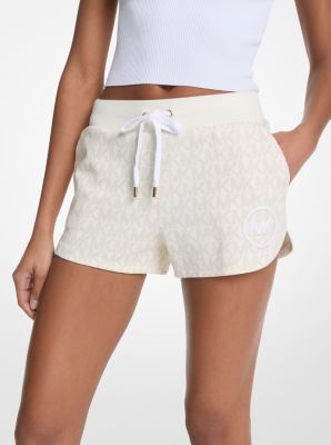 Logo Print Cotton Blend Shorts