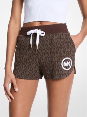 Logo Print Cotton Blend Shorts