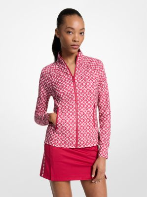 Logo Print Stretch Knit Jacket image number 0