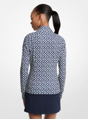 Logo Print Stretch Knit Jacket image number 1