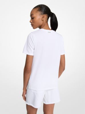 Embellished Logo Cotton T-Shirt image number 1