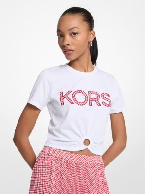 Tile Print Logo Ring T-Shirt