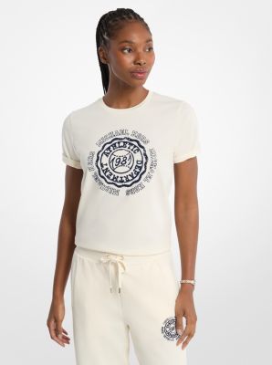 Graphic Logo T-Shirt in BONE | Michael Kors