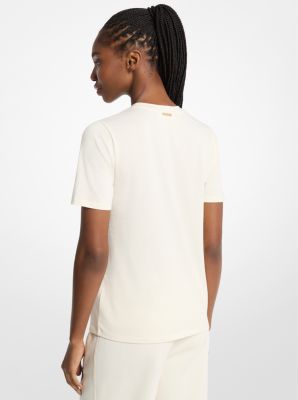 Graphic Logo T-Shirt in BONE | Michael Kors