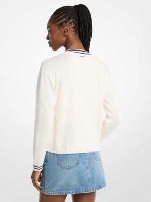 Su&eacute;ter universitario KORS in HUESO | Michael Kors