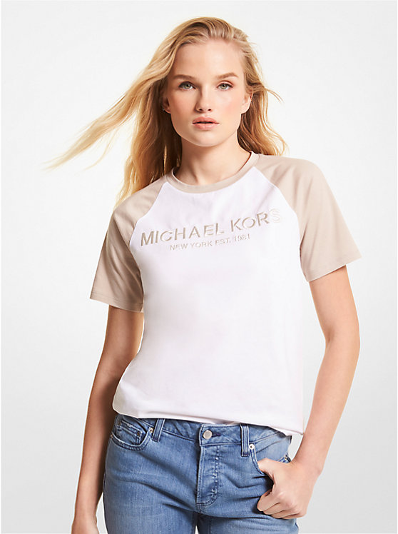 Logo Color-Block Organic Cotton T-Shirt image number 0