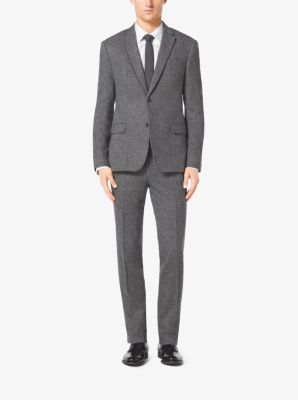 Grey Herringbone Suit | Michael Kors
