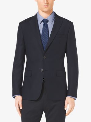 Slim-Fit Two-Button Wool Jacket in MIDNIGHT | Michael Kors