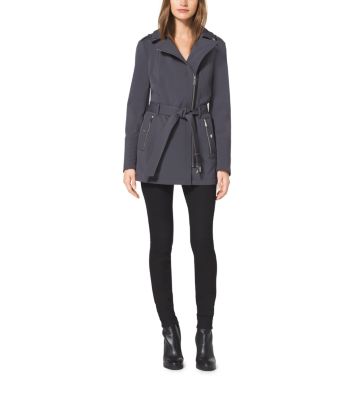 Hooded Asymmetrical Zip Jacket