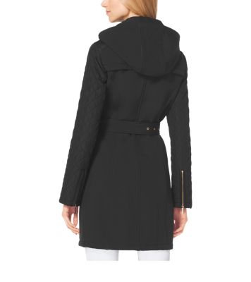 Michael kors black diamond coat best sale