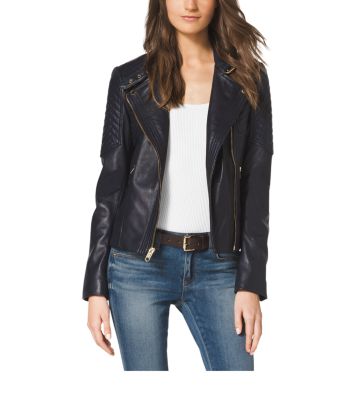 michael kors leather jacket