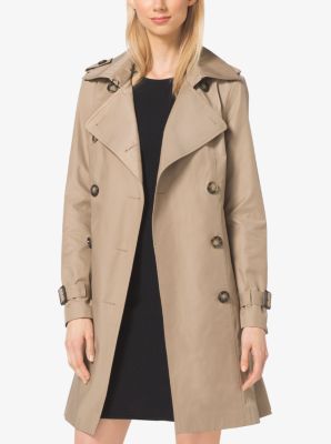 michael kors trench coat with hood