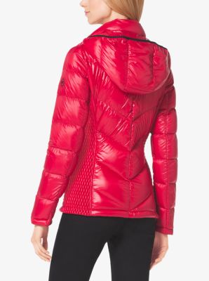 Hooded Quilted Nylon Jacket image number 1