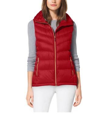 michael kors vest red