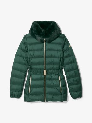 Quilted Nylon Packable Puffer Jacket