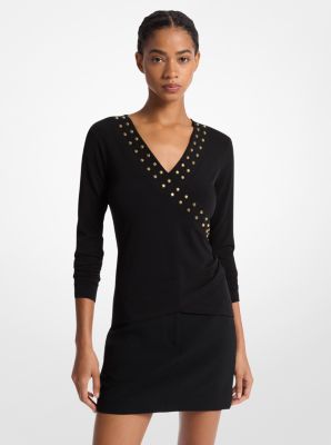 Astor Stud Matte Jersey Top image number 0