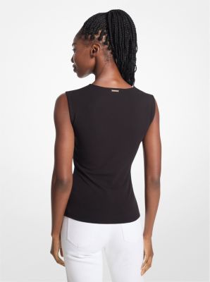 Top de punto el&aacute;stico in NEGRO | Michael Kors