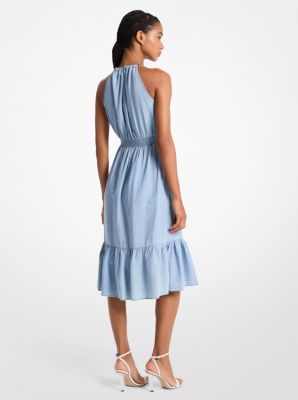 Chambray Halter Dress image number 1