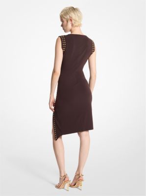 Studded Matte Jersey Dress