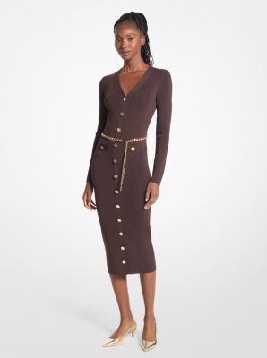 Stretch Knit Belted Dress | Michael Kors [US]